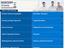 Tablet Screenshot of cursos-mexico.com.mx
